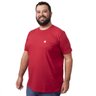 camiseta plus size masculina bear vermelha lado
