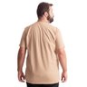 camiseta plus size masculina ford t bege costas