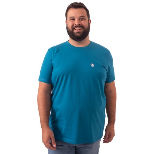 Camiseta Plus Size Masculina Bear Azul Skyspace