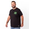 camiseta plus size masculina golden era preta frente