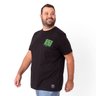 camiseta plus size masculina golden era preta lado