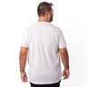 camiseta plus size masculina nao valeu branca costas
