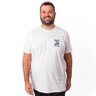 camiseta plus size masculina nao valeu branca frente