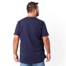 camiseta plus size masculina bear azul marinho costas