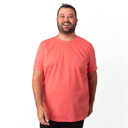Camiseta Plus Size Masculina Bear Salmão