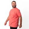 camiseta plus size masculina bear salmao lado