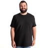 camiseta plus size masculina big cotton fantasy preta frente
