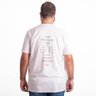 camiseta plus size masculina real life branca costas