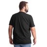 camiseta plus size masculina bear preta costas
