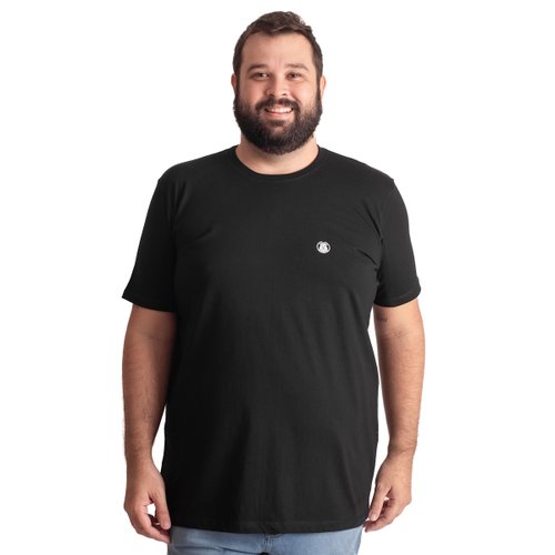 Camiseta Plus Size Masculina Bear Preta