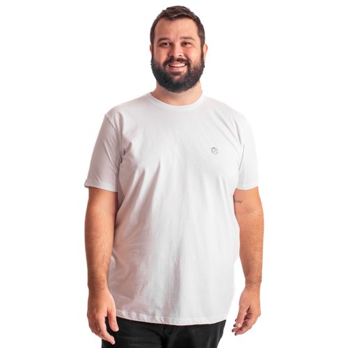 Camiseta Plus Size Masculina Bear Branca