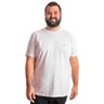 camiseta plus size masculina bear branca frente