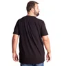 camiseta plus size masculina paris preto costas