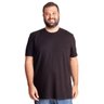 camiseta plus size masculina paris preto frente