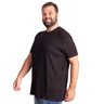 camiseta plus size masculina paris preto lado