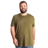camiseta plus size masculina paris verde frente