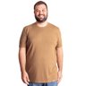 camiseta plus size masculina paris bege frente