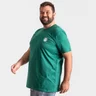 camiseta plus size masculina good things verde lado