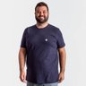 camiseta plus size masculina bear azul marinho frente