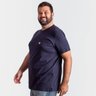 camiseta plus size masculina bear azul marinho lado
