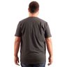 camiseta plus size masculina gola v lisa bear chumbo costas