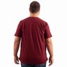 camiseta plus size masculina gola v bordo costas
