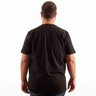 camiseta plus size masculina confort preta costas