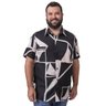 camisa plus size masculina black off frente