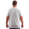 camiseta plus size masculina confort branca costas