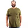 camiseta plus size masculina confort verde frente