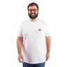 camiseta plus size masculina urbz bolo branca frente
