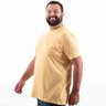camiseta plus size masculina bear amarela lado