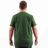 camiseta plus size masculina bear verde costas