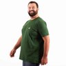 camiseta plus size masculina bear verde lado