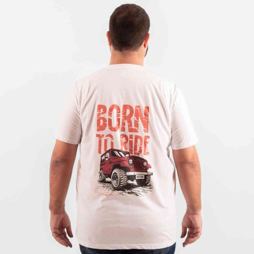 Camiseta Plus Size Masculina Born To Ride