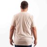 camiseta plus size masculina bear bege costas