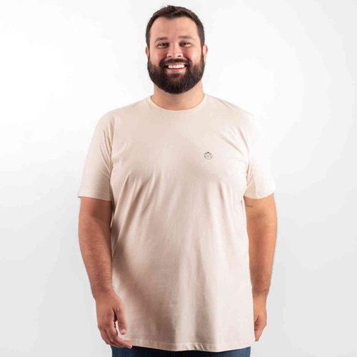Camiseta Plus Size Masculina Bear Areia