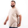 camiseta plus size masculina bear bege lado
