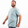camiseta plus size masculina bear azul celeste lado