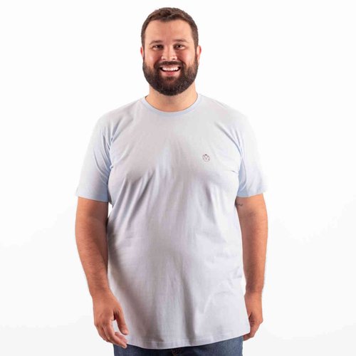 Camiseta Plus Size Masculina Bear Azul Sky