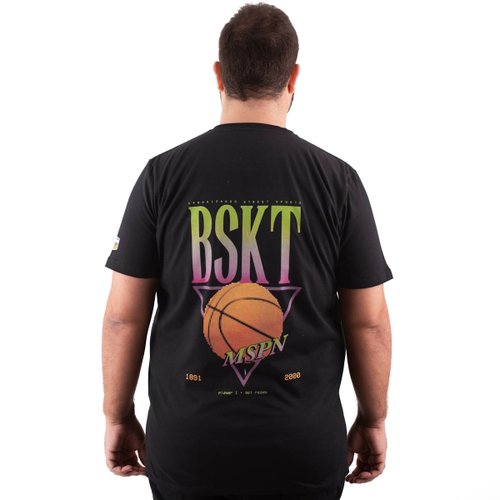 Camiseta Plus Size Masculina URBZ BSKT Verde