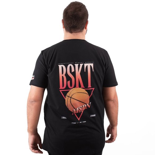 Camiseta Plus Size Masculina URBZ BSKT Vermelho