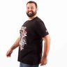 camiseta plus size masculina urbz hayala preta lado