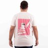 camiseta plus size masculina pagodinho branca costas