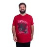 camiseta plus size masculina urbz hayala dirty vermelha frente