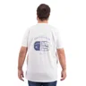 camiseta plus size masculina sardinha branca costas