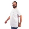 camiseta plus size masculina sardinha branca lado