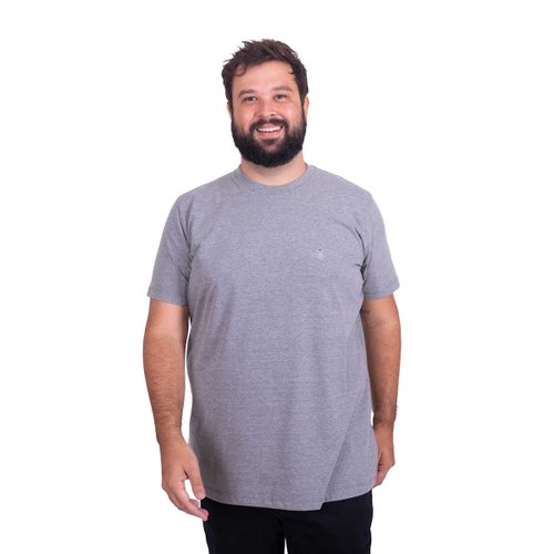 Camiseta Plus Size Masculina Bear Mescla