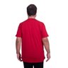 camiseta plus size masculina praiou vermelha costas