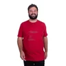 camiseta plus size masculina praiou vermelha frente